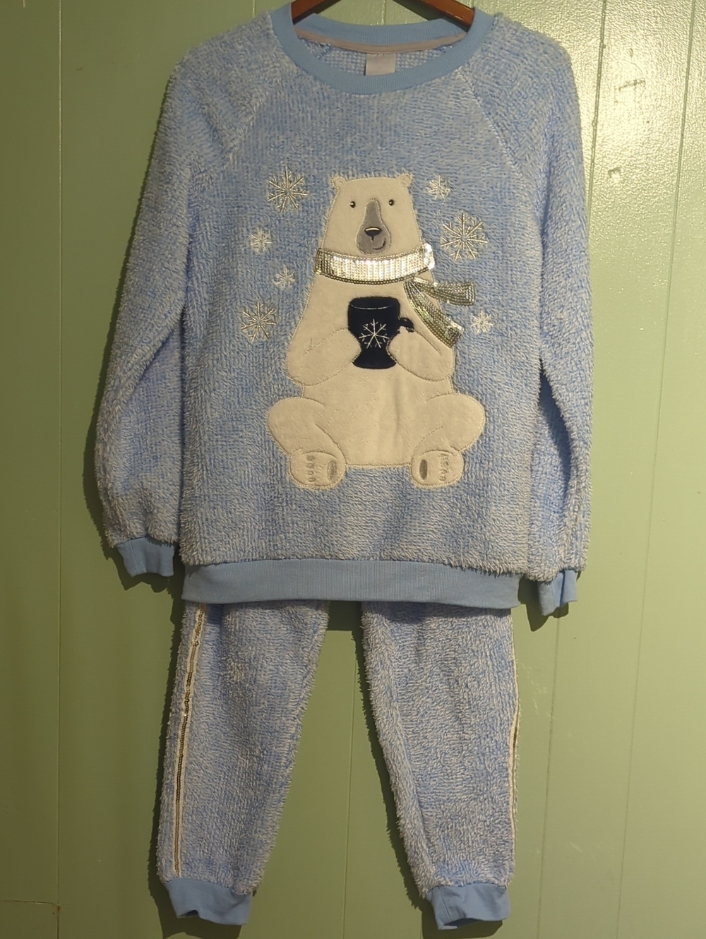 Secret Treasures Light Blue Polar Bear Pajama Set